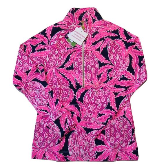 Lilly Pulitzer Jackets & Blazers - NWT Lilly Pulitzer Skipper Popover in Coco Safari UPF 50+ Track Jacket XS